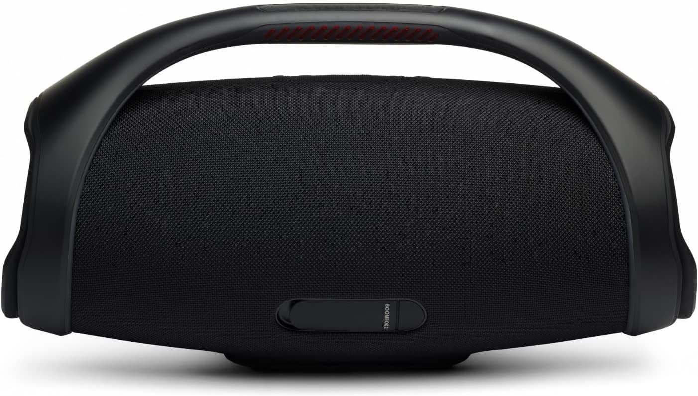 JBL Boombox 2 - Portable Bluetooth Speaker, Powerful Sound and Monstrous Bass, IPX7 Waterproof, 24 Hours of Playtime, Powerbank, JBL PartyBoost for Speaker Pairing, for Home and Outdoor(Black)