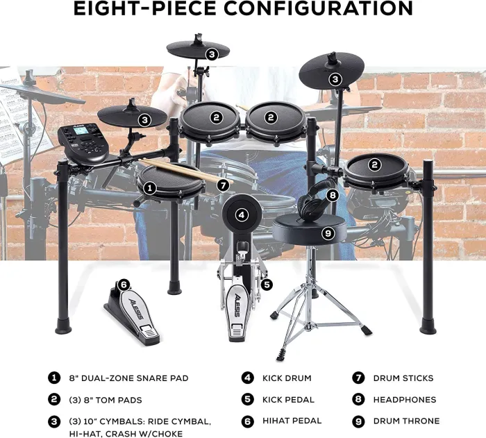 Alesis Drums Nitro Mesh Kit Bundle – Complete Electric Drum Set