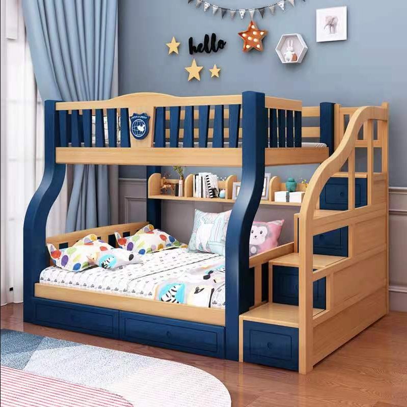 Twin Full Twin double over double Bunk Beds for Kids adult with Ladder.